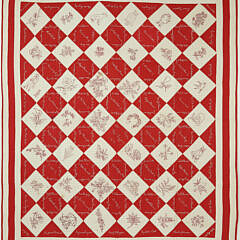 41813 Red White Friendship Blanket A IMG_9925 2