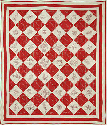 41813 Red White Friendship Blanket A IMG_9925 2