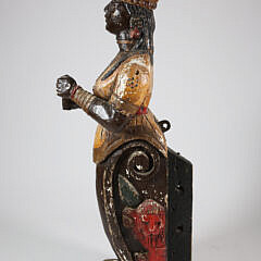 Ship’s Figurehead of Lakshmi Hindu Goddess of Wealth and Abundance, 19th Century