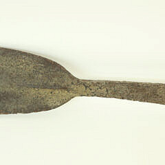 Whaleman’s Cast Iron Bone Spade with Flat Shaft, 19th Century