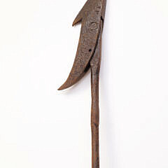 Signed “JP” Wrought Iron Toggle Harpoon, 19th Century