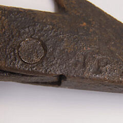 Signed “JP” Wrought Iron Toggle Harpoon, 19th Century