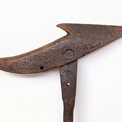 Signed “JP” Wrought Iron Toggle Harpoon, 19th Century