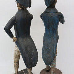 Two Carved and Polychromed French Mariners, 19th Century