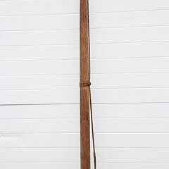 Signed Peters Wrought Iron Killing Lance with Original Pole, 19th Century