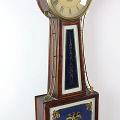 Reuben Tower Patent Timepiece with Alarm or “Banjo” Clock, Hingham, Massachusetts, circa 1822