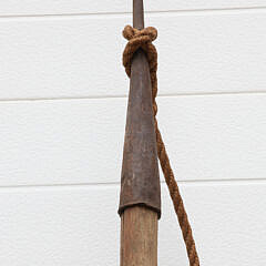 Signed Wrought Iron Killing Lance with Original Pole, 19th Century