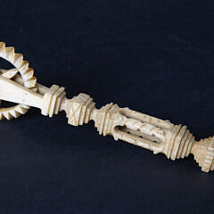 Antique Whalebone Carved Pie Crimper, circa 1850