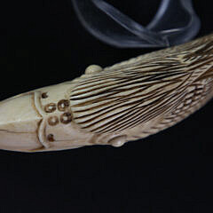 Carved Antique Sperm Whale Tooth, circa 1870