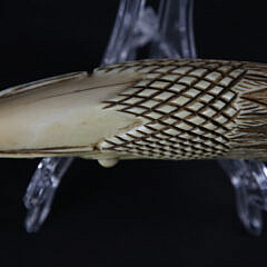 Carved Antique Sperm Whale Tooth, circa 1870