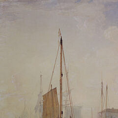 Anthony Vandyke Copley Fielding Watercolor “Southampton Sunset”