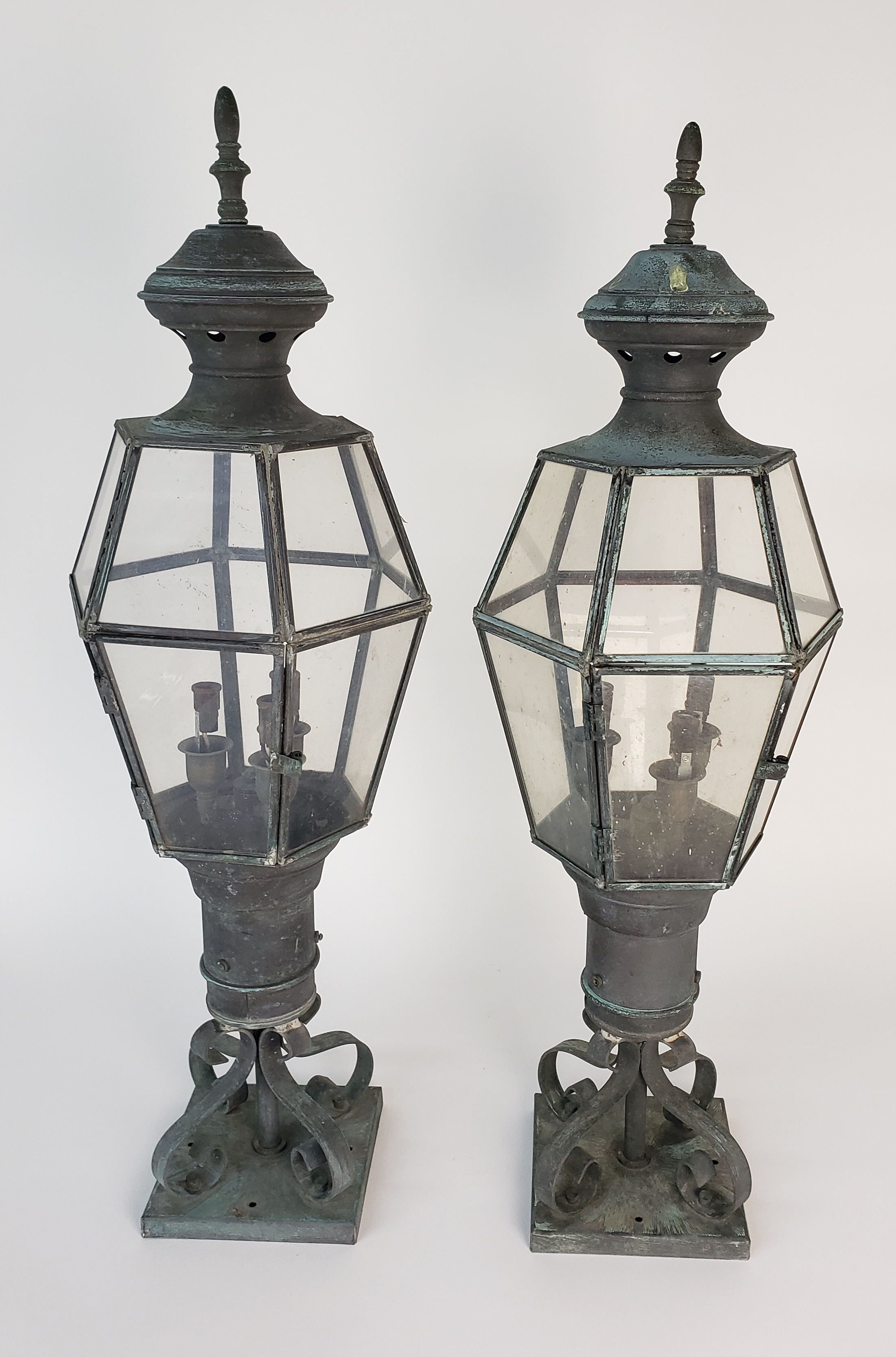 Pair Vintage Georgian Art Lighting Lanterns - Pair of Vintage ...