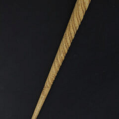 Whaleman Made Whale Ivory and Whalebone Carved Walking Stick, 19th Century