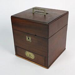 British Mahogany Apothecary’s Box, circa 1840s