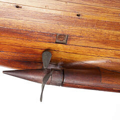 Rare Eleven-Lift Half Hull Shipbuilder’s Model, 19th Century