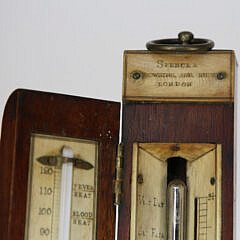 George III Mahogany Marine Stick Barometer, Spencer Browning and Rust, London, 1st Quarter of the 19th Century