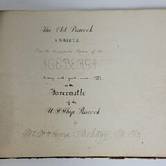 881-1865 Manuscript Music Book A