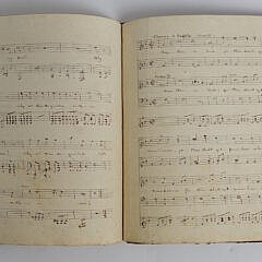 Important U.S. Navy U.S.S. Peacock Handwritten Manuscript Music Book