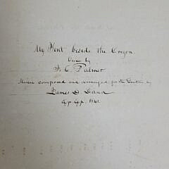 Important U.S. Navy U.S.S. Peacock Handwritten Manuscript Music Book