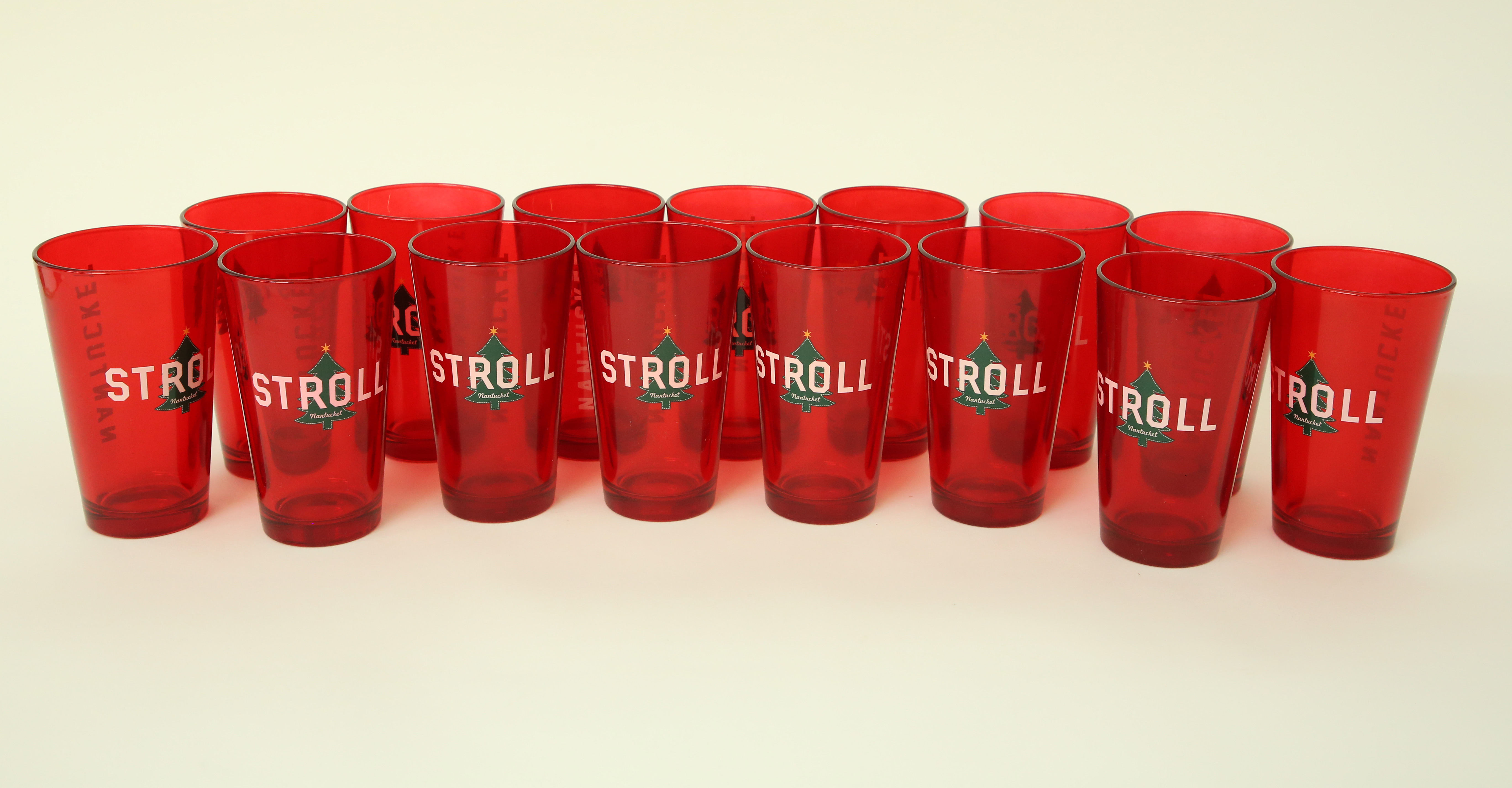 Fifteen Nantucket Stroll Red Glasses Fifteen Nantucket Stroll Red