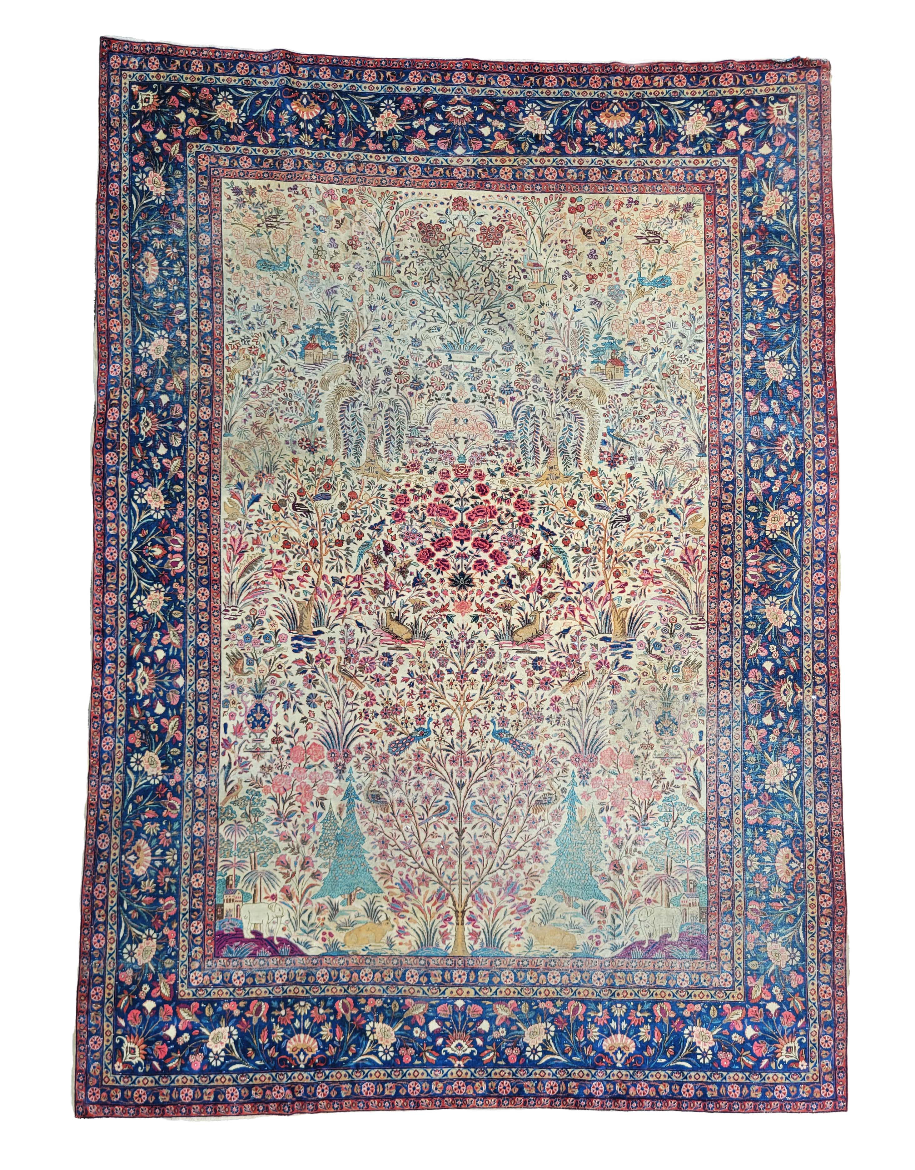 101-Antique-Kerman-Carpet-A-
