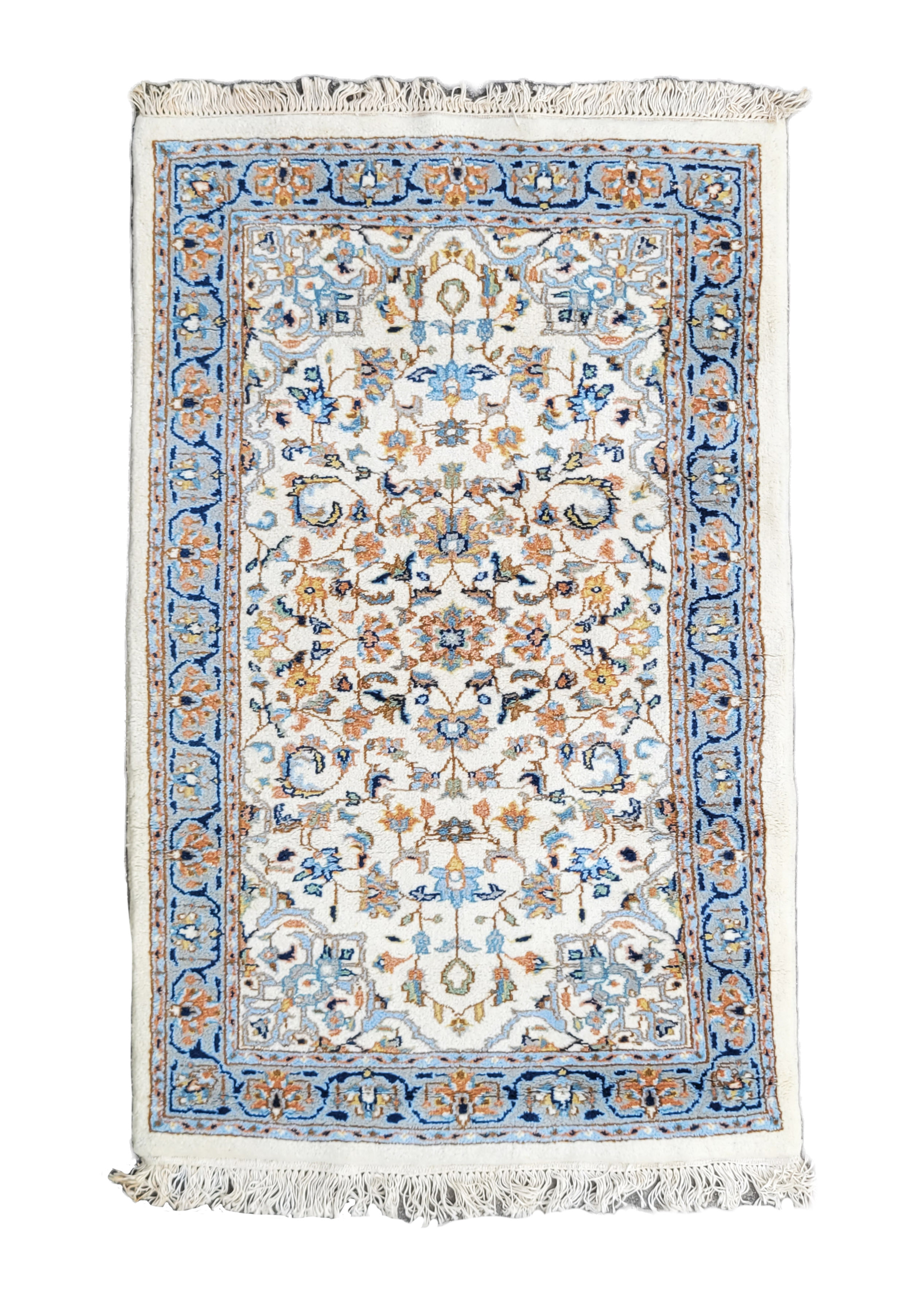 Vintage Hand Knotted Oriental Carpet 20th Century Vintage Hand