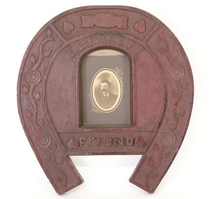 55-4901 Folk Art Lucky Horseshoe Plaque A_IMG_9215