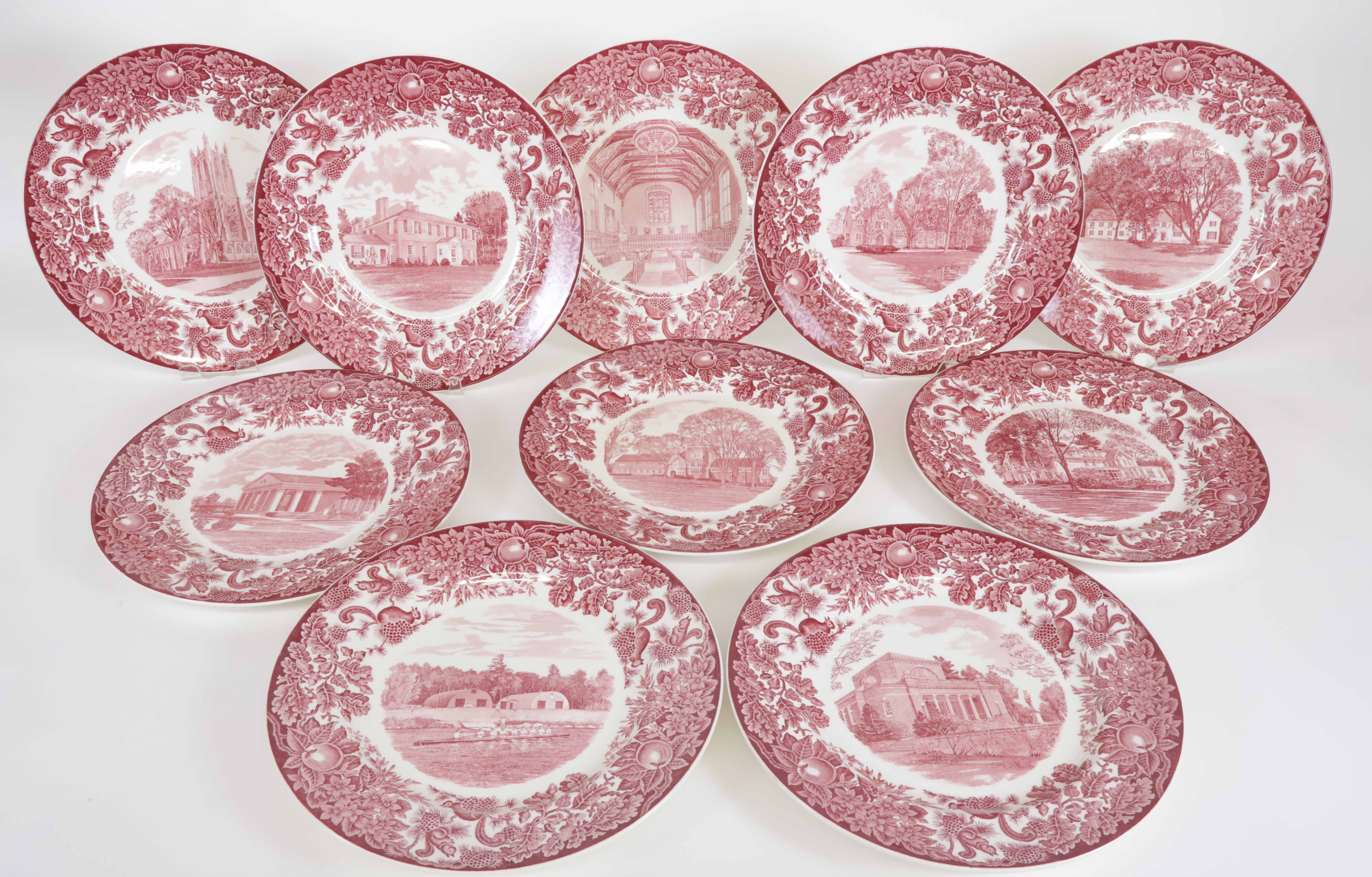 Set of Ten Wedgwood Saint Paul's School Dinner Plates - Set of Ten