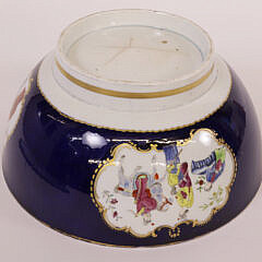 Chinese Export Mandarin Punch Bowl, 19th Century