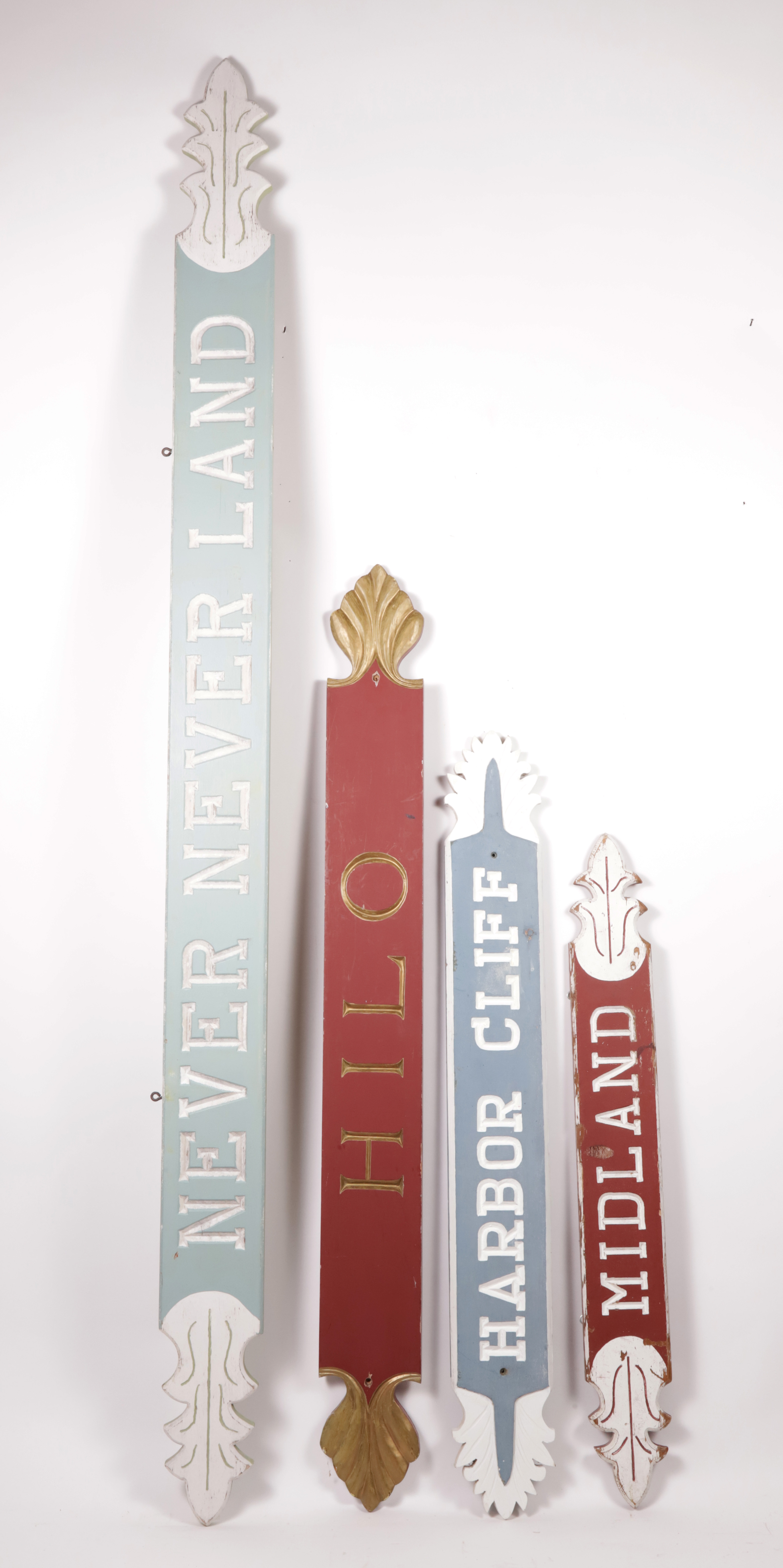 Group of 4 Vintage Nantucket Quarter Boards Group of 4 Vintage