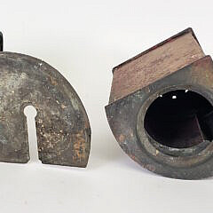 Pair of Antique Tin Port and Starboard Ship Lights, 19th Century