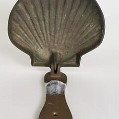 Vintage Brass Figural Scallop Shell Door Knocker