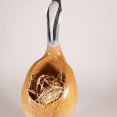 Mirabelli Carved Burl-Maple Egret