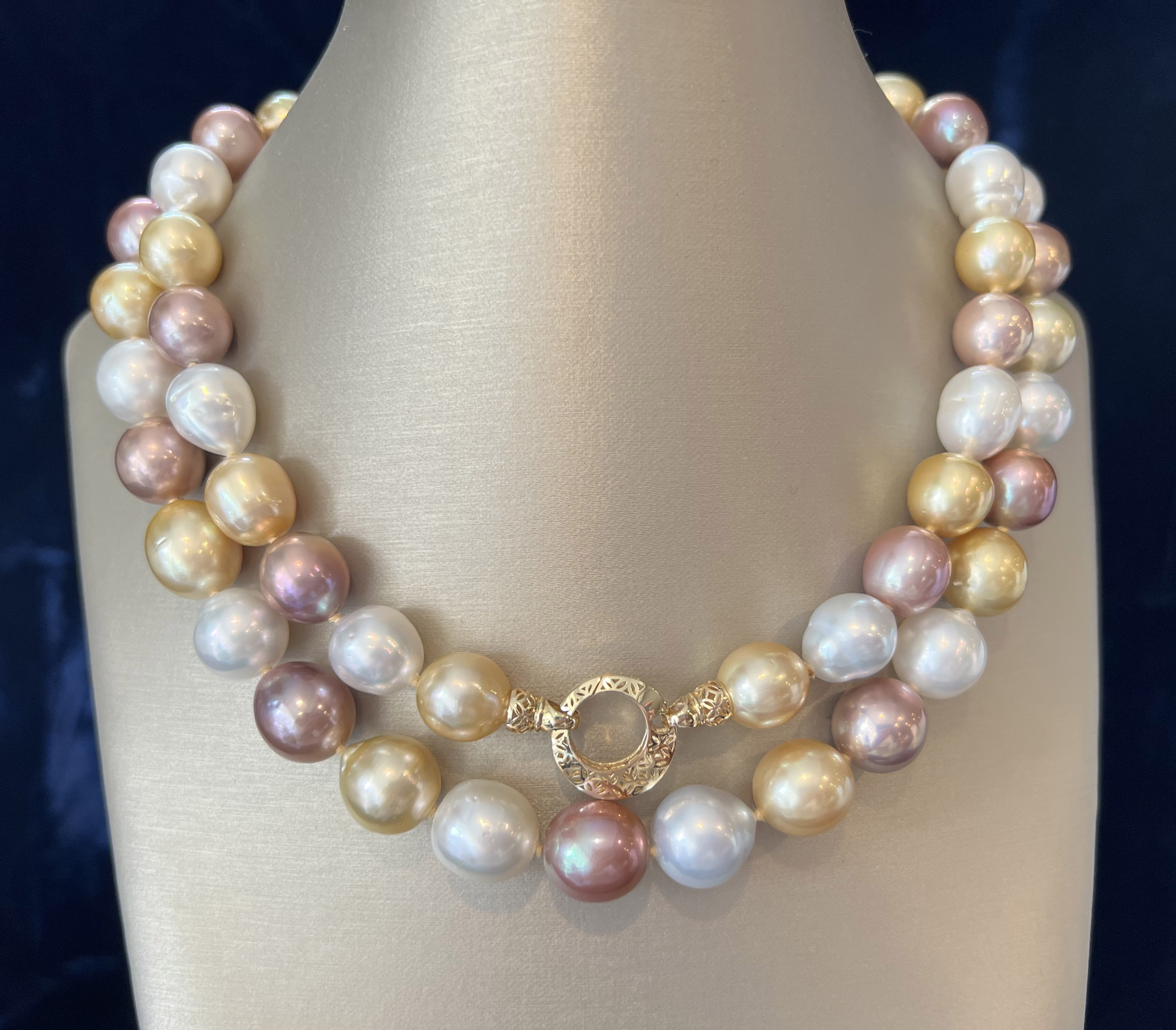 Treasury Pendant with Pink South Sea Twin Pearl main image 1