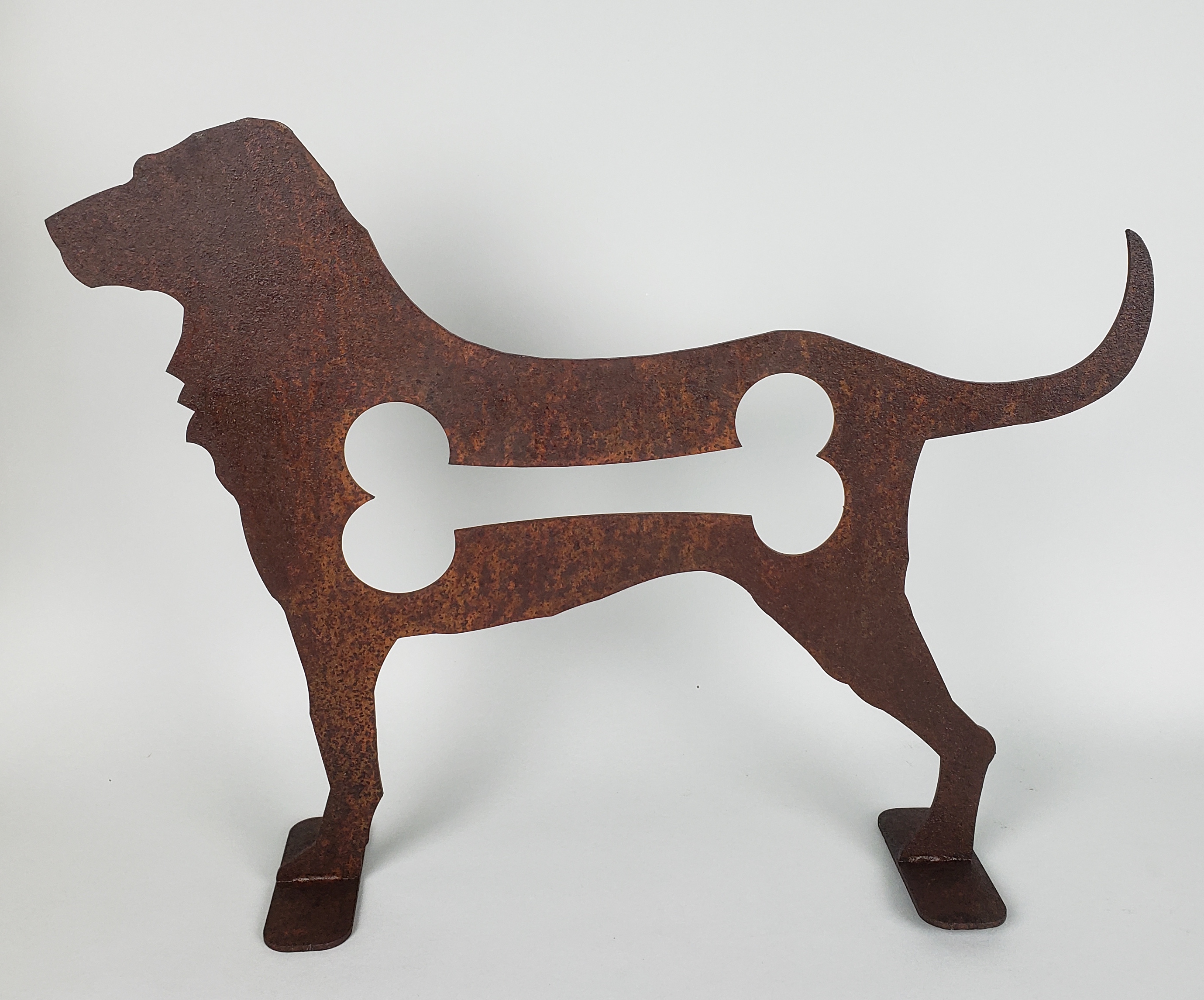 Dale Rogers Dog Sculpture Dale Rogers Figural Steel Labrador Dog