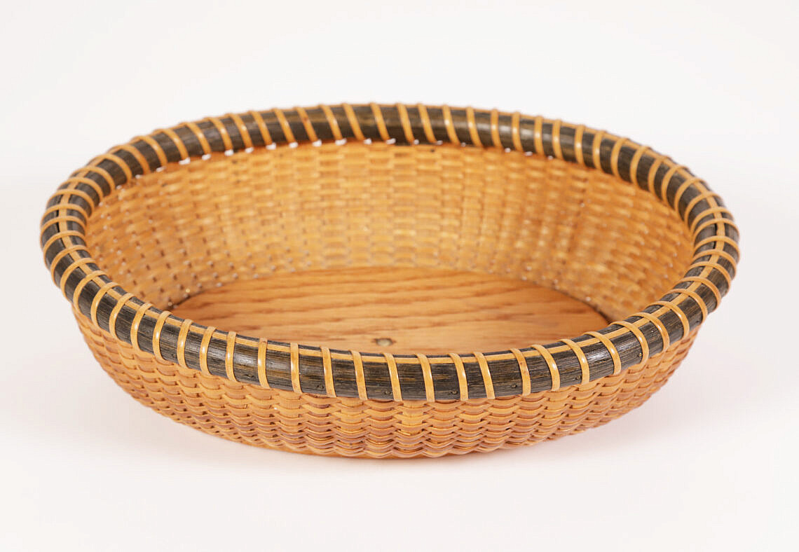 Oval Shallow Nantucket Basket By Manny Dias Oval Shallow Nantucket