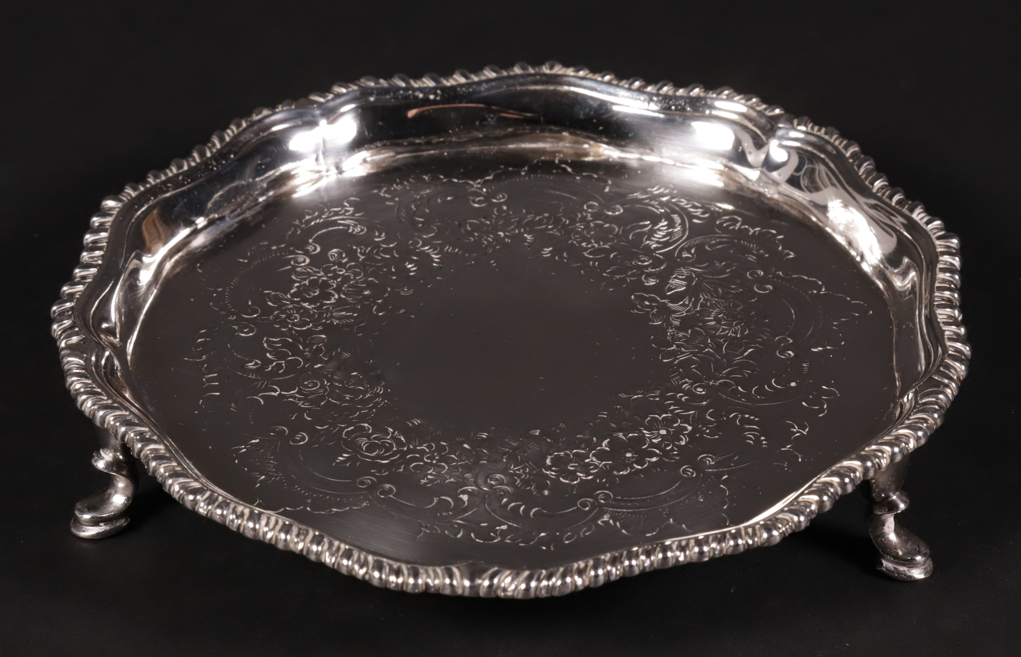 George III Silver Card Tray Probably Richard Rudd I London circa 1770 ...