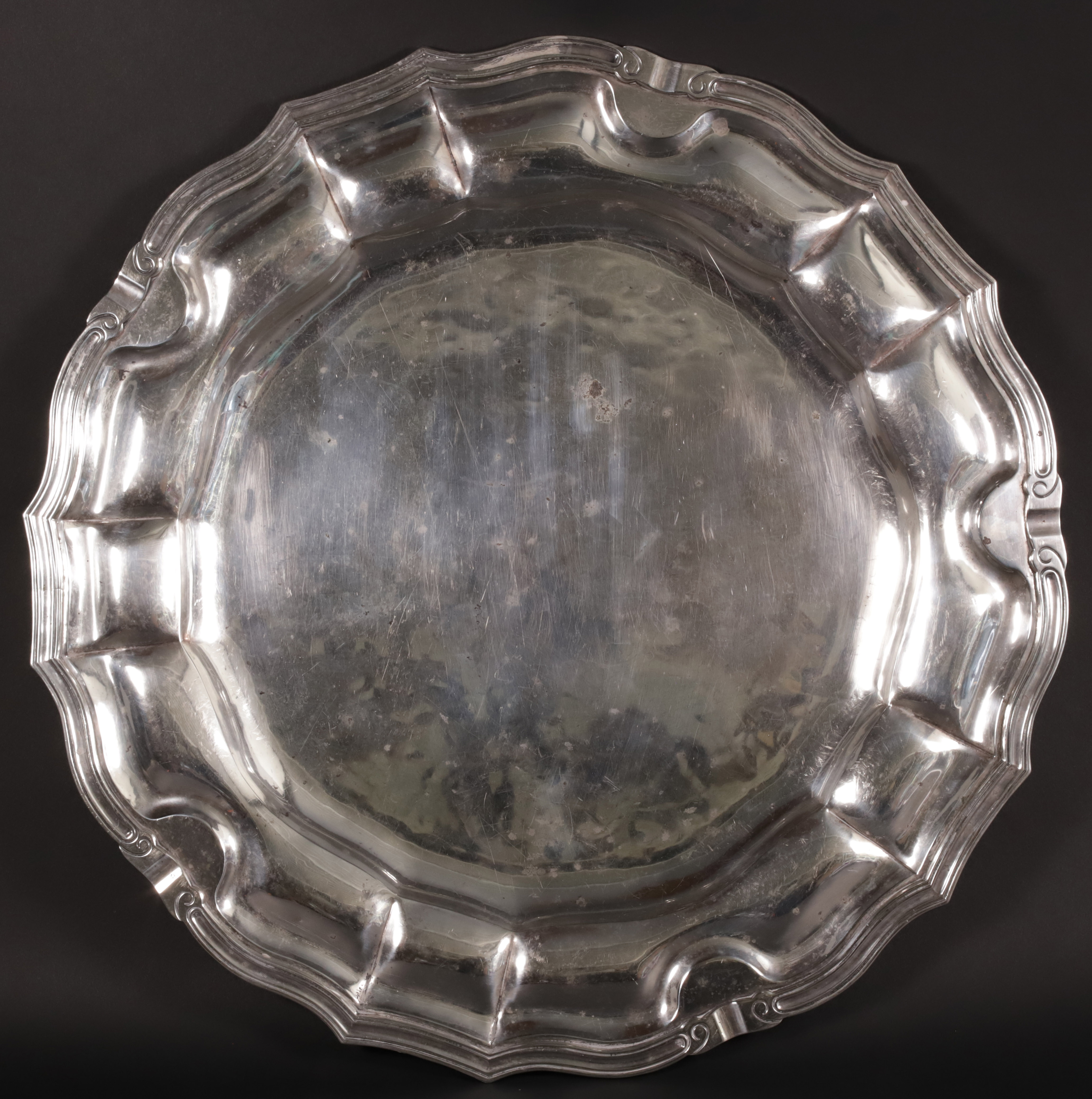 Sanborns Mexico Sterling Silver Large Round Platter Sanborns Mexico