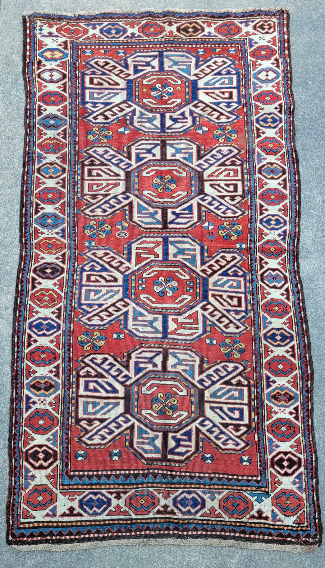 Antique Caucasian Karabagh Carpet Oriental Rug Antique Caucasian