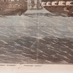 Lithograph “The United States Fleet Off Fort Pickens, Florida”