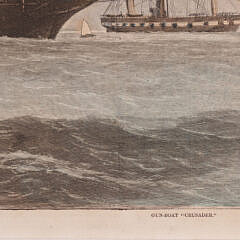 Lithograph “The United States Fleet Off Fort Pickens, Florida”