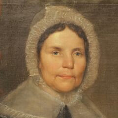D. Bronson Oil on Canvas “Portrait of a Lady” 19th Century