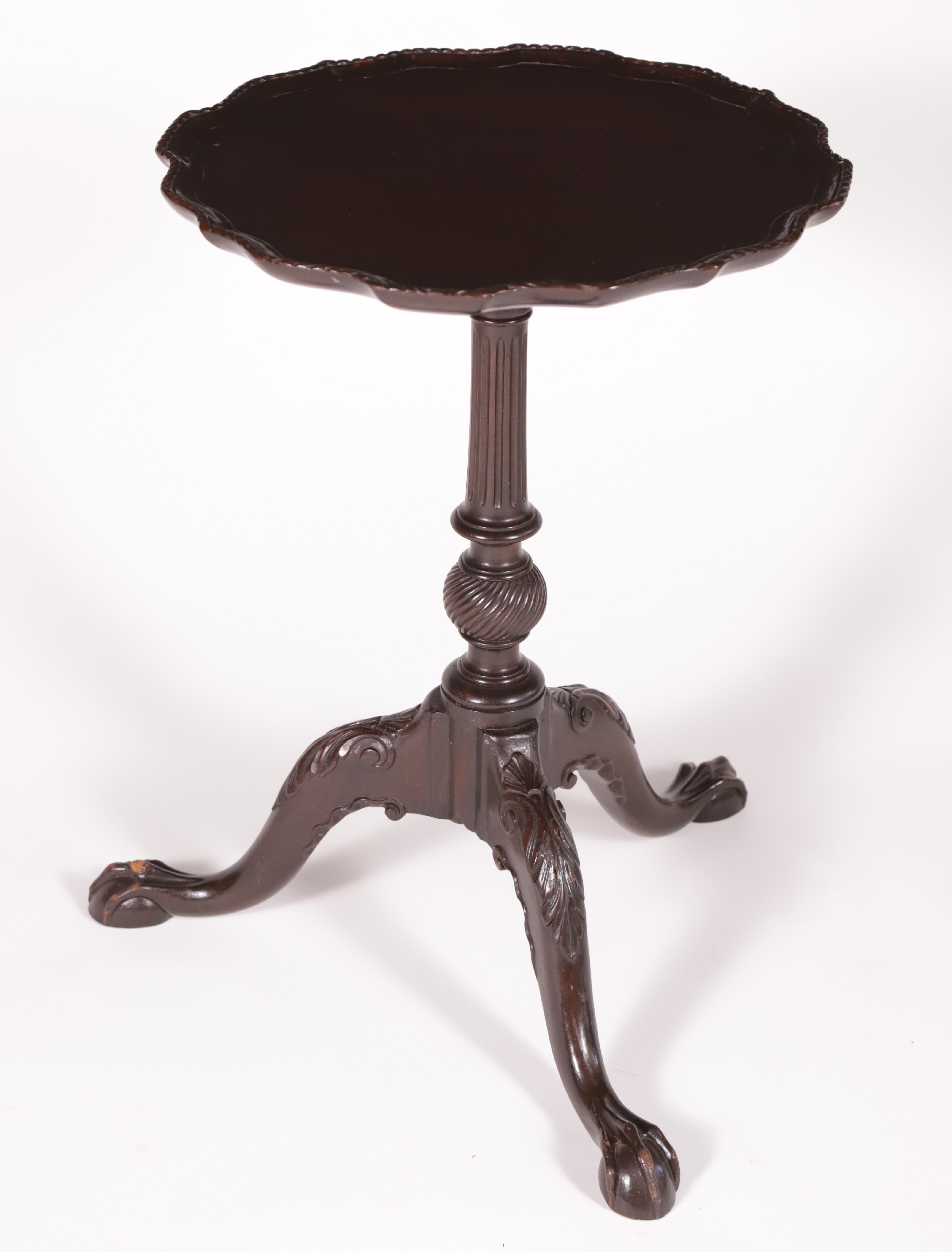 Finely Carved Tripod Brandy Stand Finely Carved Tripod Brandy Stand