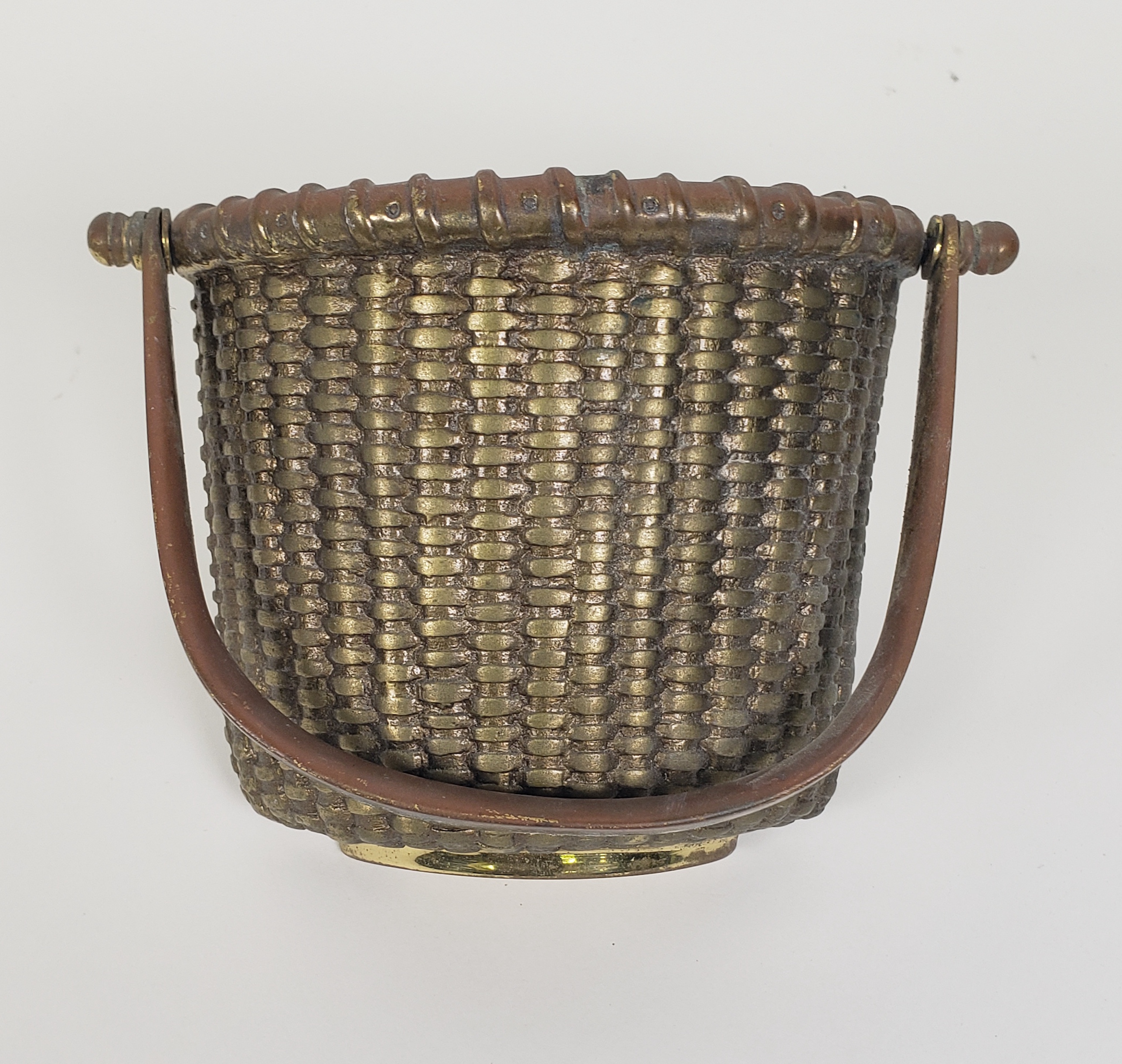 Bronze Nantucket Basket Door Knocker Vintage Bronze Nantucket Basket