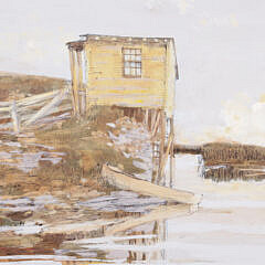 Michael Palmer Oil on Canvas “Hermit’s House in Kittering Maine”