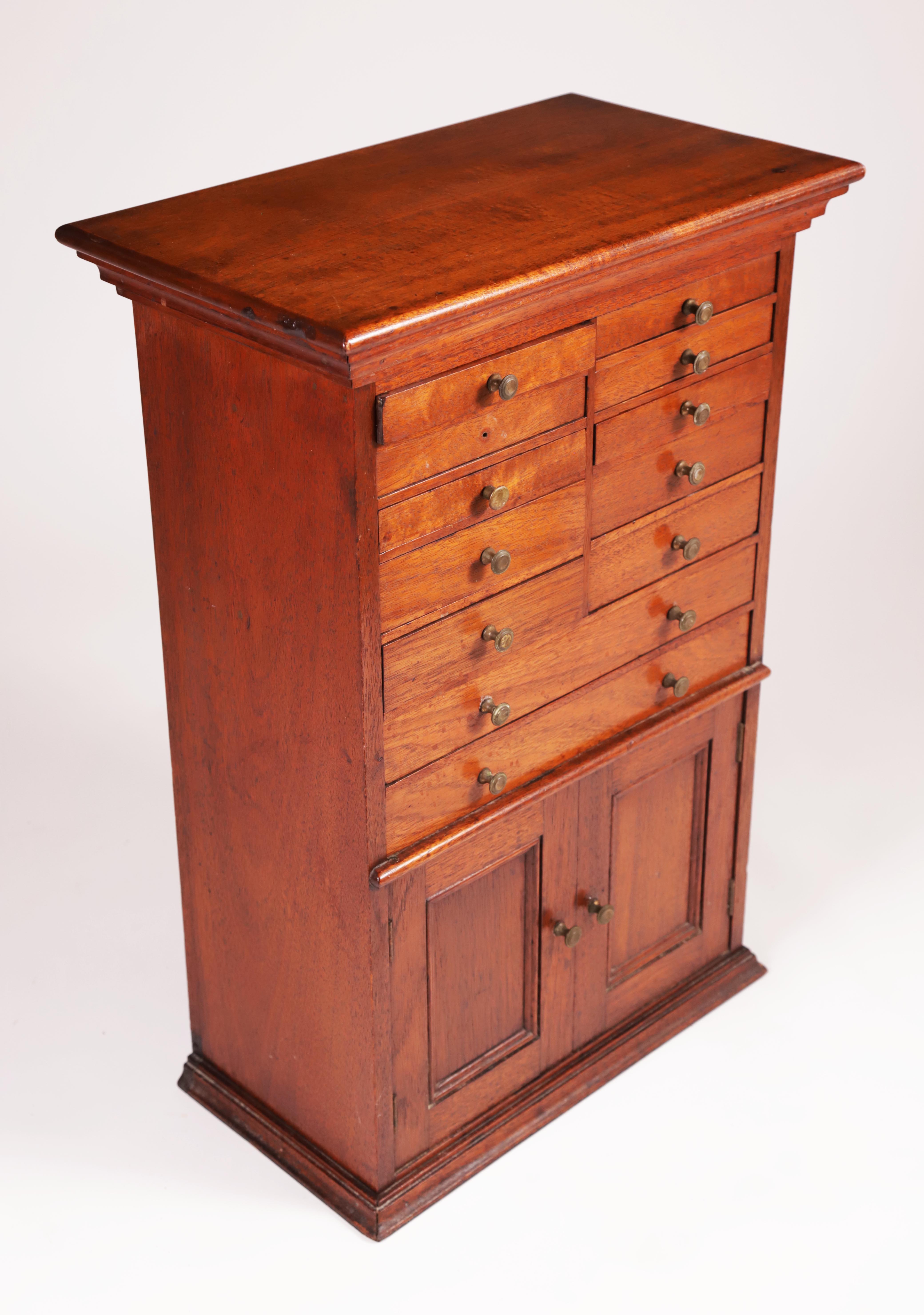 Mahogany Apothecary Antique Mahogany Tabletop Apothecary