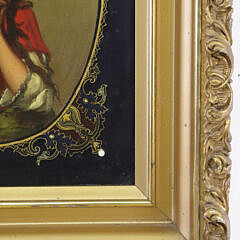 English Cameo on Papier Mache “Portrait of a Young Lass”, circa 1870