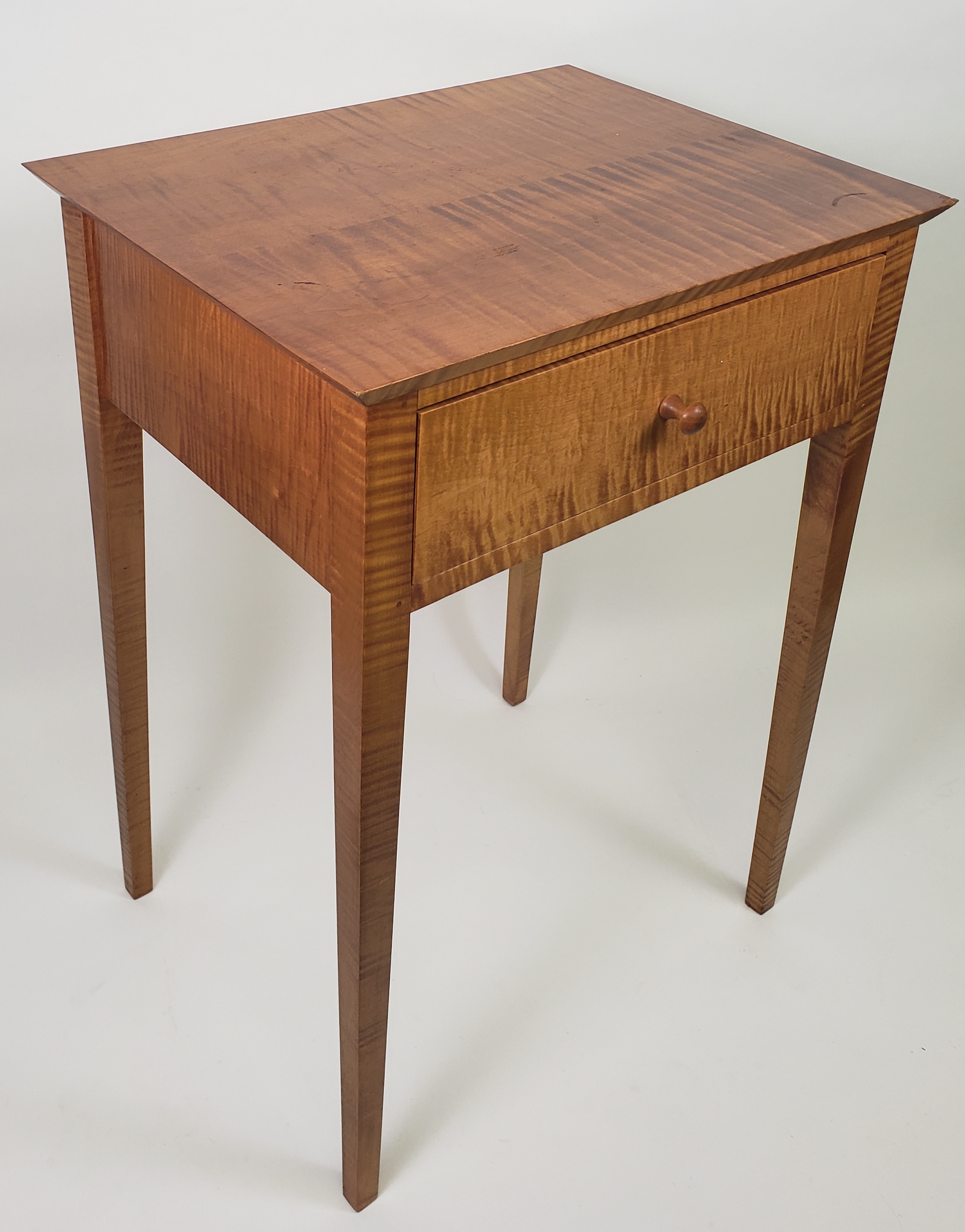 Daniel Gugnoni Tiger Maple One Drawer Night Stand Daniel Gugnoni