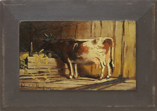 36-13 Wendell Macy Oil In the Barn A_IMG_3745