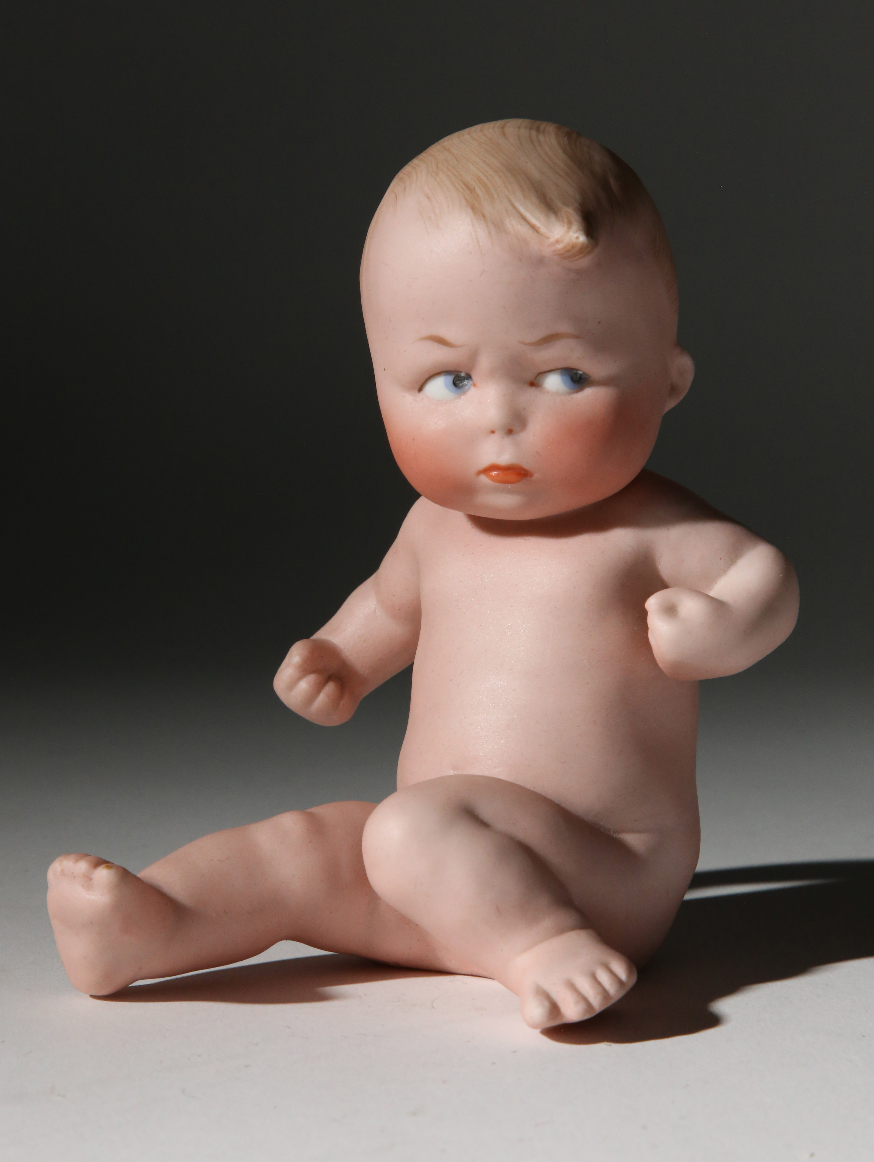 Bisque Porcelain Baby Doll Bisque Porcelain Cupie Baby Doll Rafael